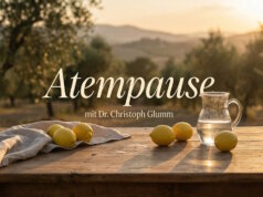 Atempause mit Dr. Christoph Glumm: Die Kraft innerer Freiräume Eine Atempause mit Dr. Christoph Glumm: Die neue Rubrik auf Vivere in Italien lädt dazu ein, im Alltag innezuhalten und neue Kraft zu schöpfen. (Bild: KI-Kreation von Svitlana Glumm)