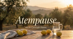 Eine Atempause mit Dr. Christoph Glumm: Die neue Rubrik auf Vivere in Italien lädt dazu ein, im Alltag innezuhalten und neue Kraft zu schöpfen. (Bild: KI-Kreation von Svitlana Glumm)