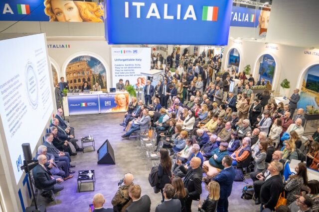 Am Stand „Italia“ präsentierte die italienische Tourismusagentur ENIT auf der ITB Berlin aktuelle Zahlen, Trends und Strategien für den wichtigen deutschen Reisemarkt. (Foto: © ENIT)