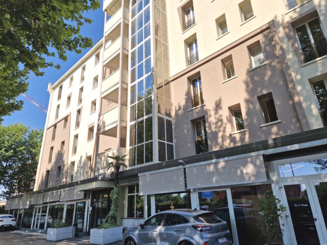 hotel-fiera-bologna (3) Das Hotel Fiera an der Via Stalingrado in Bologna: verkehrsgünstig gelegen, mit Parkmöglichkeiten direkt vor der Türe. (Foto: © Bastian Glumm)