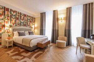 Das Leonardo Boutique Rome Monti bietet 80 stilvoll eingerichtete Zimmer. (Foto: © Leonardo Hotels Central Europe)