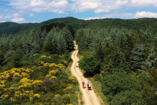Ob mit dem Rad oder zu Fuß, in der Toskana ist auch die Natur ein Kunstwerk, das entdeckt werden will. Das noch recht unbekannte Gebirgstal Casentino liegt bei Arezzo. (Foto: © Archiv Toscana Promozione Turistica)